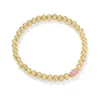 Kendra Scott Mini Elaina Stretch Bracelet - Gold Carnation Kyocera Opal