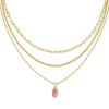 Kendra Scott Mini Elisa Triple Strand Necklace - Gold Azalea Illusion