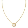 Kendra Scott Pumpkin Necklace - Gold Ivory MOP