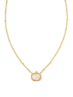 Kendra Scott Pumpkin Necklace - Gold Ivory MOP