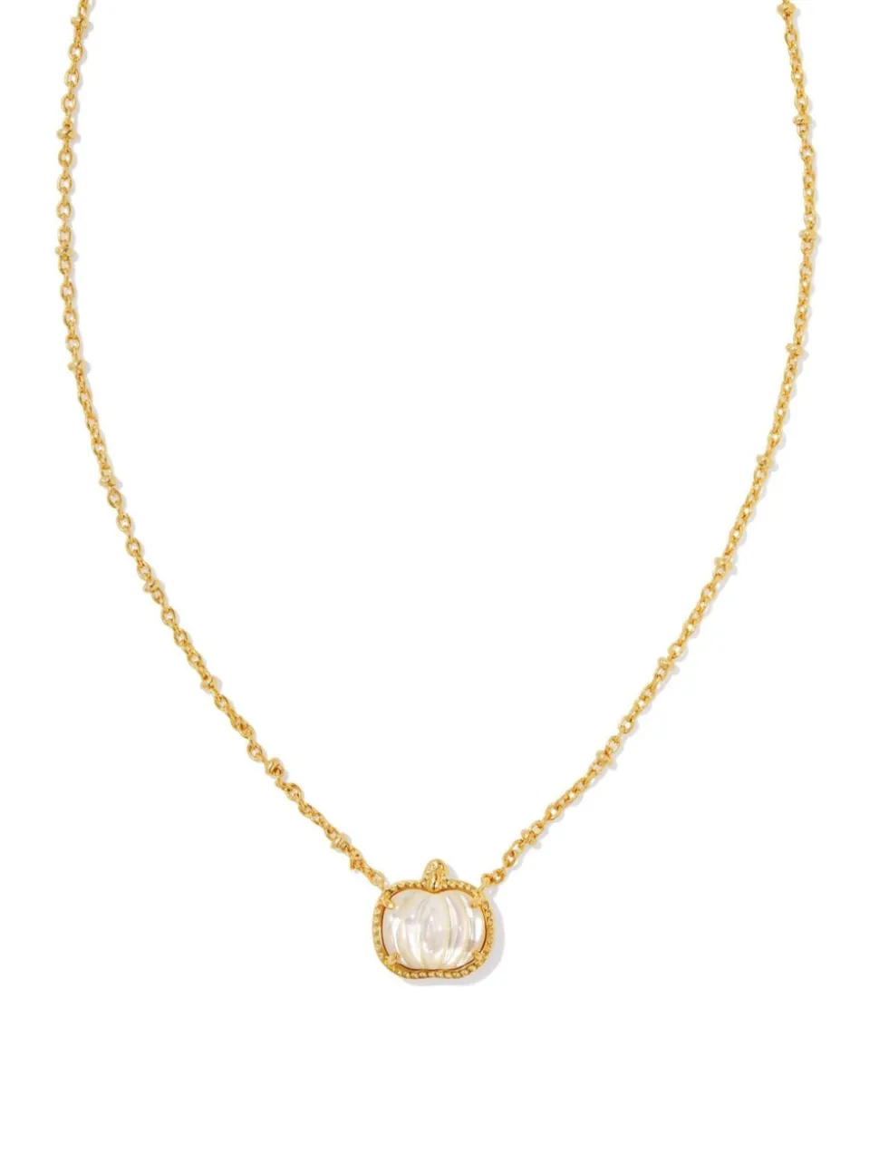 Kendra Scott Pumpkin Necklace - Gold Ivory MOP