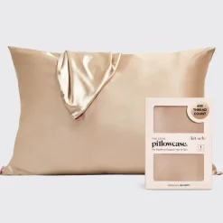 Kitsch Satin Standard Pillowcase - Champagne