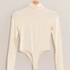 London LS Turtleneck Bodysuit - Cream