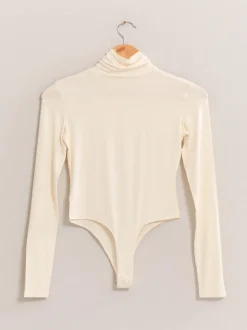 London LS Turtleneck Bodysuit - Cream