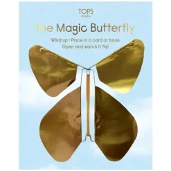 Magic Flying Butterfly Gold Metallic