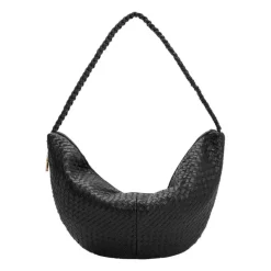 Melie Bianco Raquel Black XL Recycled Shoulder Bag