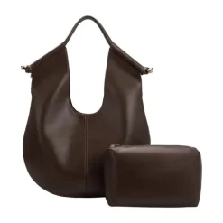Melie Bianco Tracy Recycled Vegan Shoulder Bag - Espresso