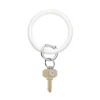 Oventure Big O Key Ring - Silver Marshmallow Pearlized