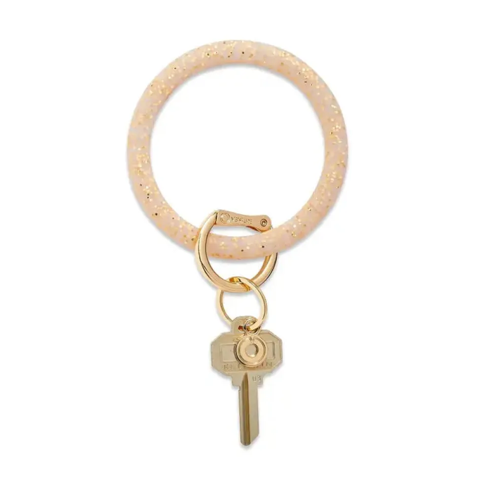 Oventure Big O Key Ring - Gold Rush Confetti