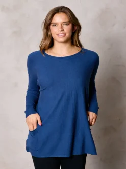 Oversized Pocket Bliss Sweater - Navy