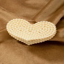 Pearl Heart Shaped Hair Clip