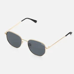 Quay Big Time Sunglasses - Gold Smoke