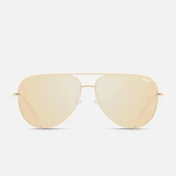 Quay High Key Sunglasses - Gold