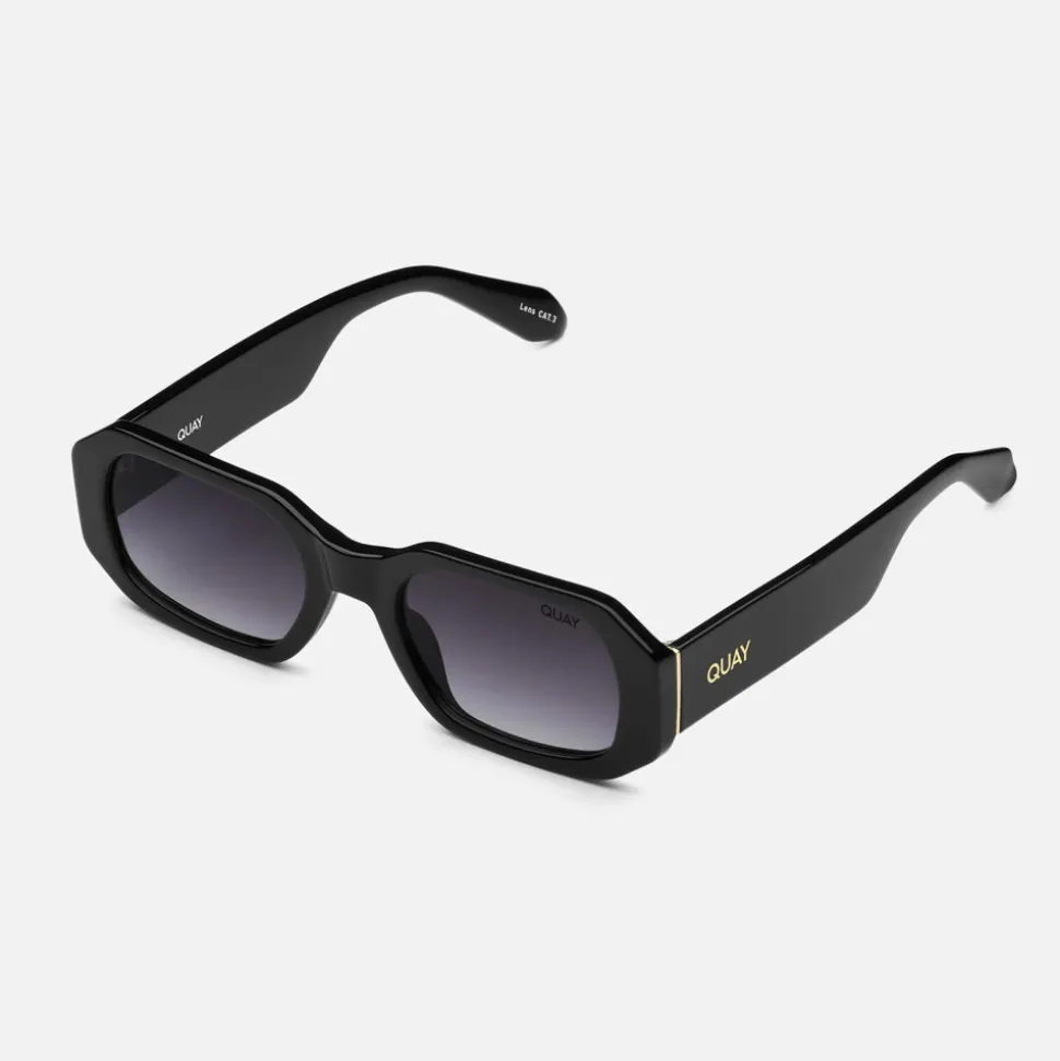 Quay Hyped Up Sunglasses - Black