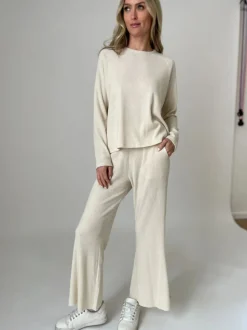 Six/Fifty Lazy Sunday Lounge Sweatpants - Eggshell