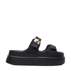 Steve Madden Bigschmona Jelly Platforms - Black