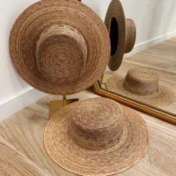 Straw Fedora Hat - Natural