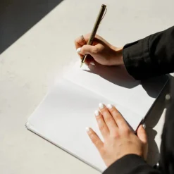 Strong Beautiful Brave Courageous Fabric Journal