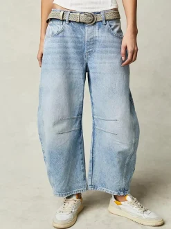 The Mid Rise Barrel Jeans