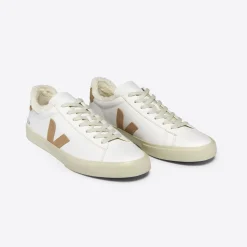 Veja Campo Sneakers - Fured Leather White Desert
