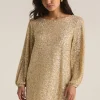 Z Supply Andromeda Sequin Dress - Champagne