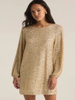 Z Supply Andromeda Sequin Dress - Champagne