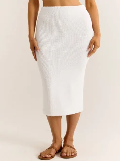 Z Supply Aveen Midi Skirt - White
