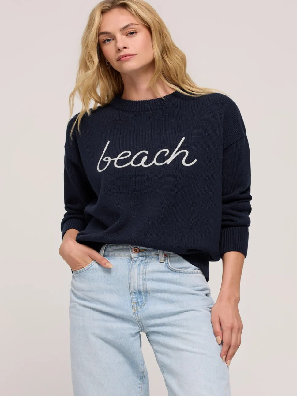 Z Supply Beach Boyfriend Sweater - Eclipse