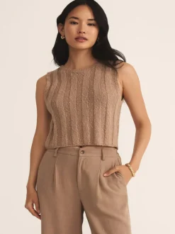 Z Supply Calan Top - Iced Coffee