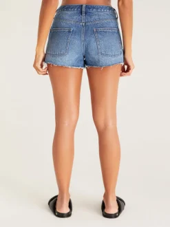 Z Supply Classic Hi-Rise Denim Shorts - Vintage Indigo