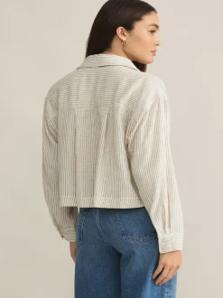 Z Supply Del Mar Striped Shirt - Natural