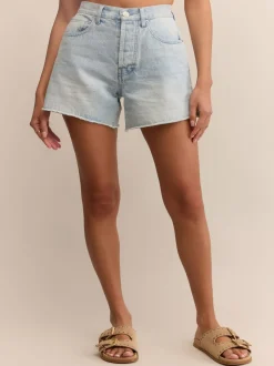 Z Supply Everyday Hi-Rise Denim Shorts - Faded Indigo