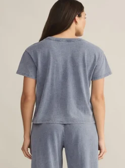 Z Supply Go To Denim Tee - Medium Indigo