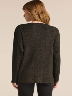 Z Supply Goldie V Neck Sweater - Black