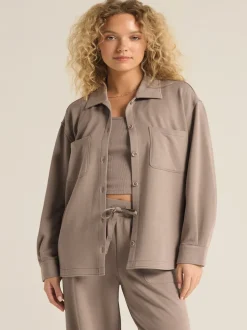 Z Supply Layover Top - Slate Grey