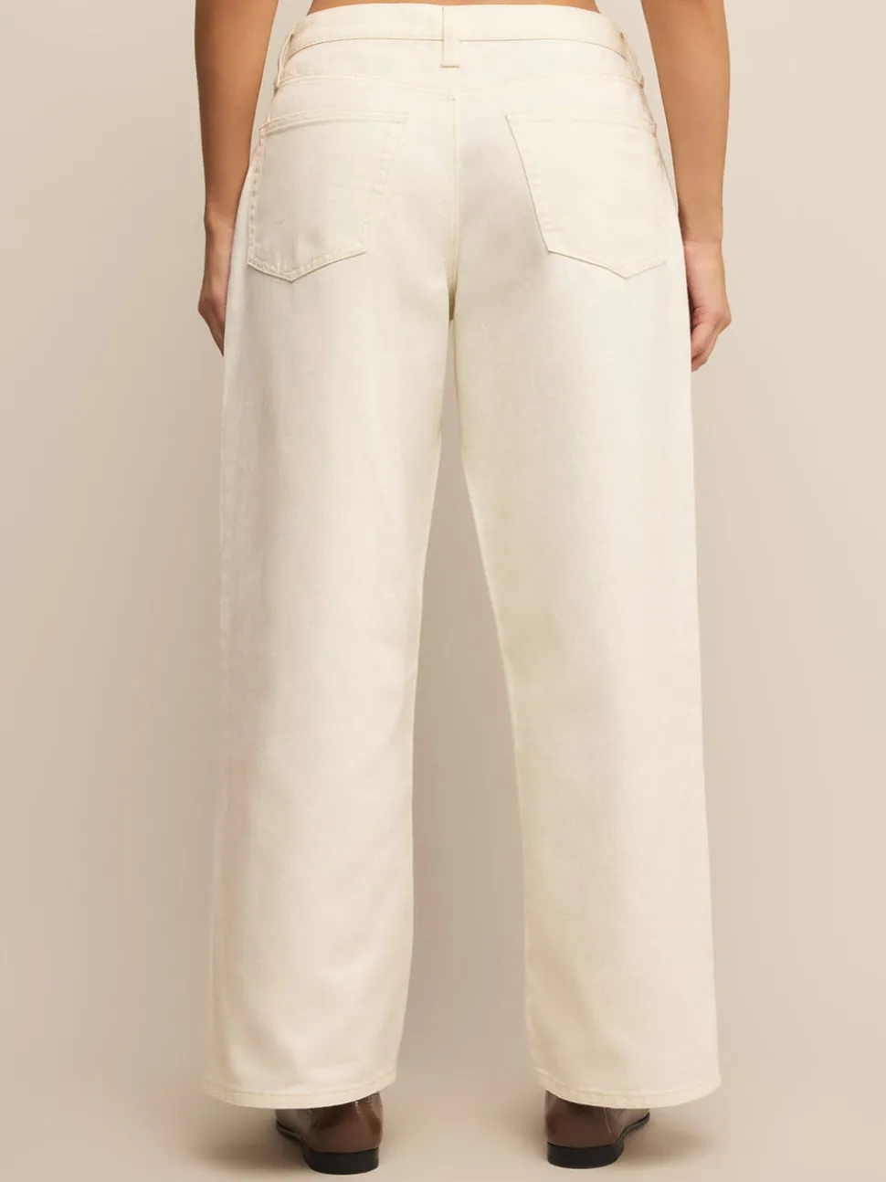 Z Supply Lou Denim Pants - Off White