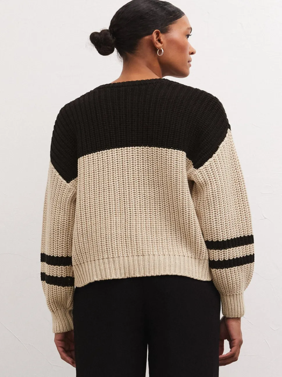 Z Supply Lyndon Colorblock Sweater - Oat