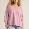 Z Supply Modern V - Neck Weekender - Sunset Mauve