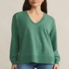 Z Supply Modern V - Neck Weekender - Botanical Green