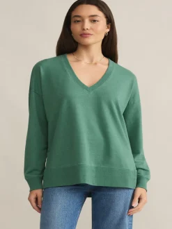 Z Supply Modern V - Neck Weekender - Botanical Green