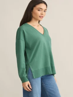 Z Supply Modern V - Neck Weekender - Botanical Green