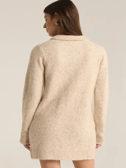Z Supply Redford Sweater Dress - Light Oatmeal Heather