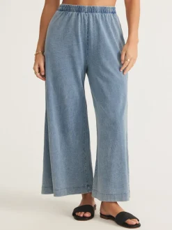 Z Supply Scout Jersey Denim Pants - Medium Indigo