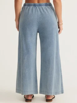 Z Supply Scout Jersey Denim Pants - Medium Indigo