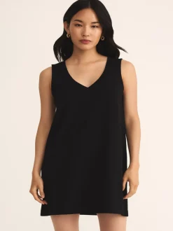 Z Supply Sloane V-Neck Mini Dress - True Black