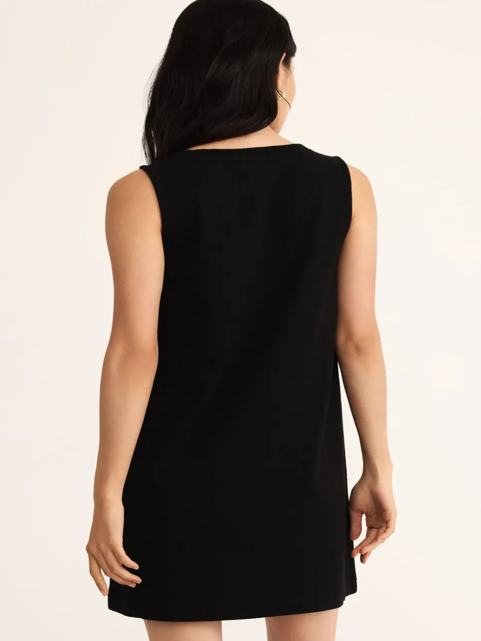 Z Supply Sloane V-Neck Mini Dress - True Black